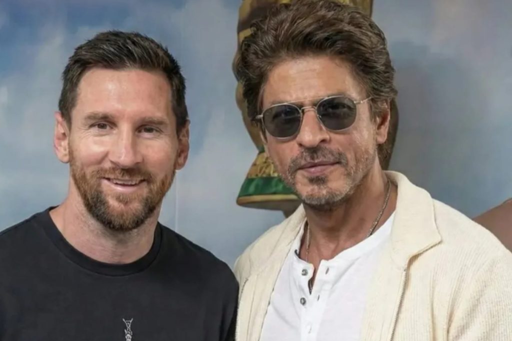 Messi and Shah Rukh Khan