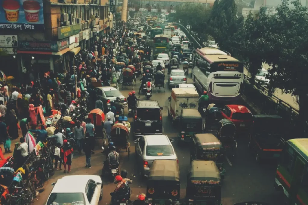 Dhaka's Monsoon Traffic Chaos