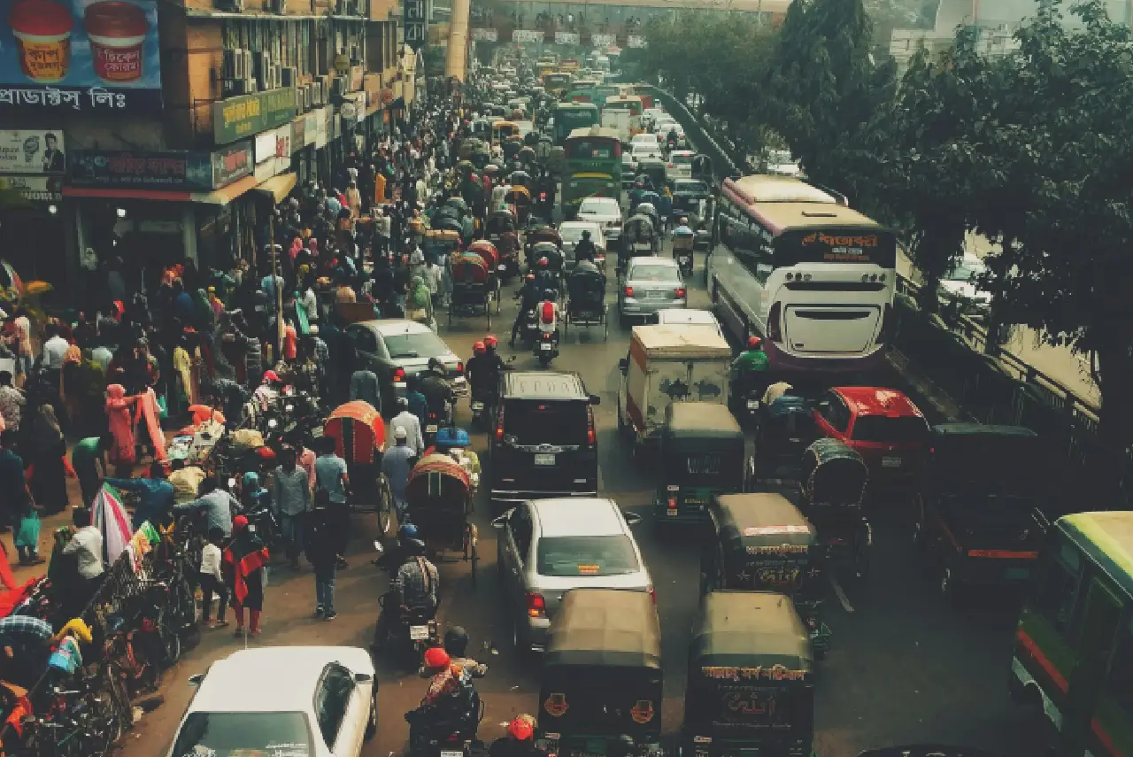 Dhaka's Monsoon Traffic Chaos