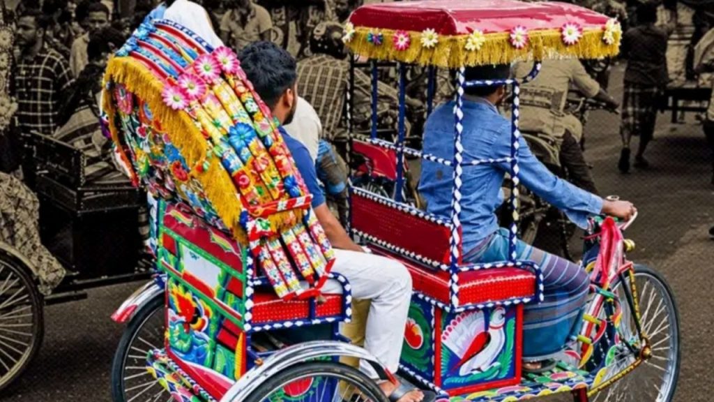 Illegal battery-rickshaw