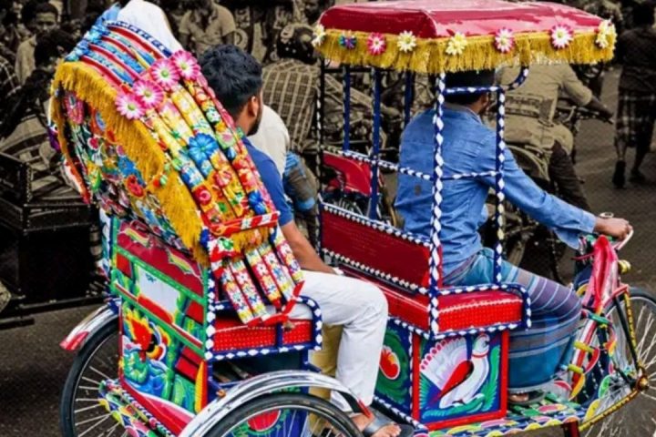 Illegal battery-rickshaw