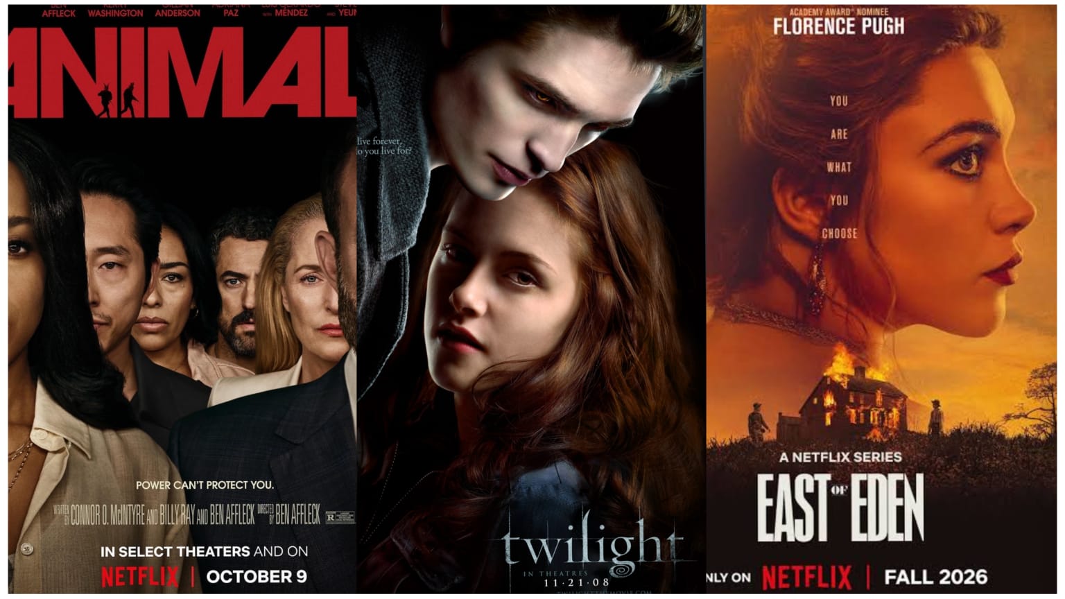 Netflix October 2026 watchlist featuring 11 new releases, including East of Eden, Animals, The Diplomat Season 4, Nobody Wants This Season 3 and Lupin Part 4.