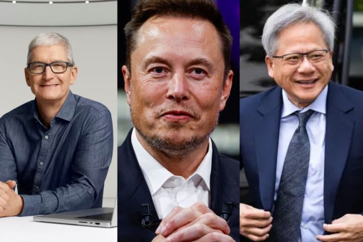 Jensen Huang, Elon Musk & Tim Cook