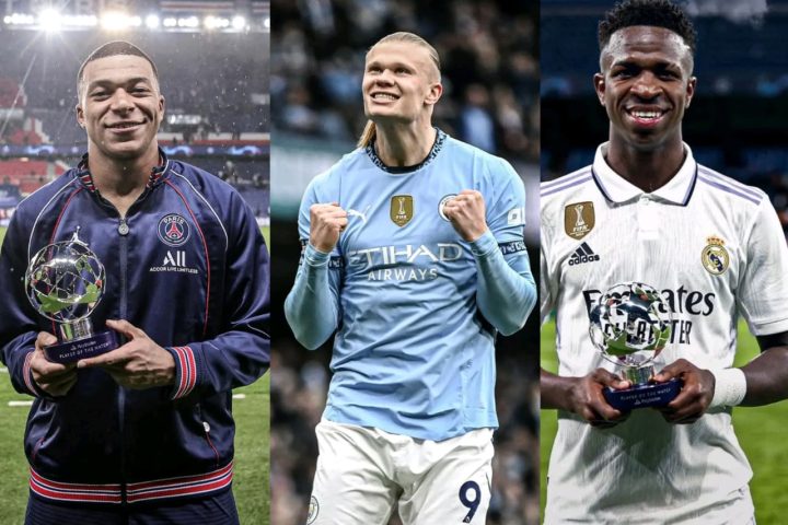 Kylian Mbappe, Vinicius & Erling Haaland
