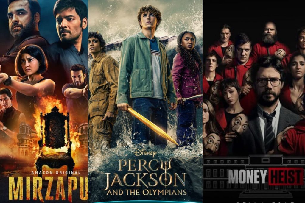 Mirzapur, Percy Jackson and Money Heist Series