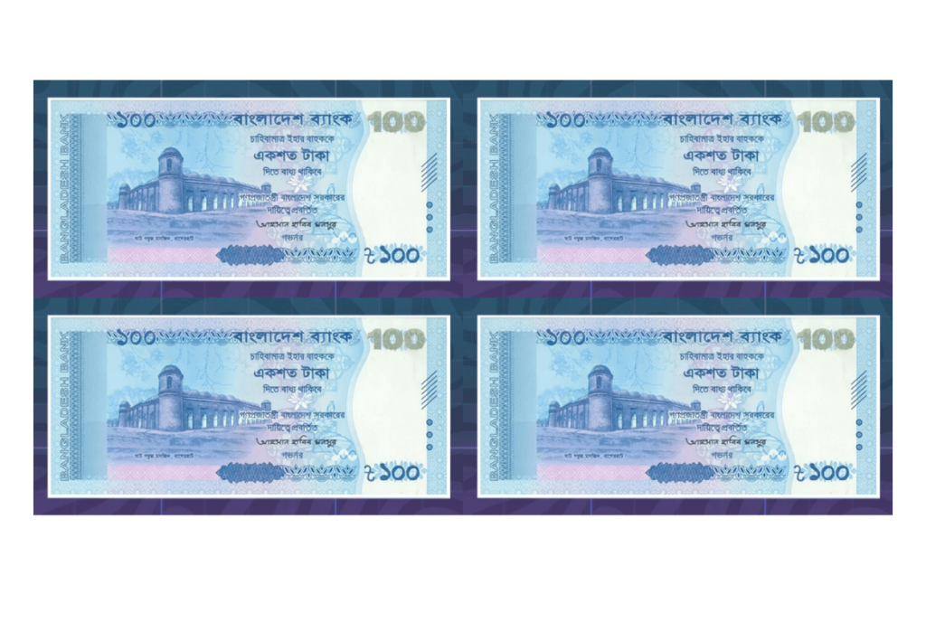 new Taka 100 note