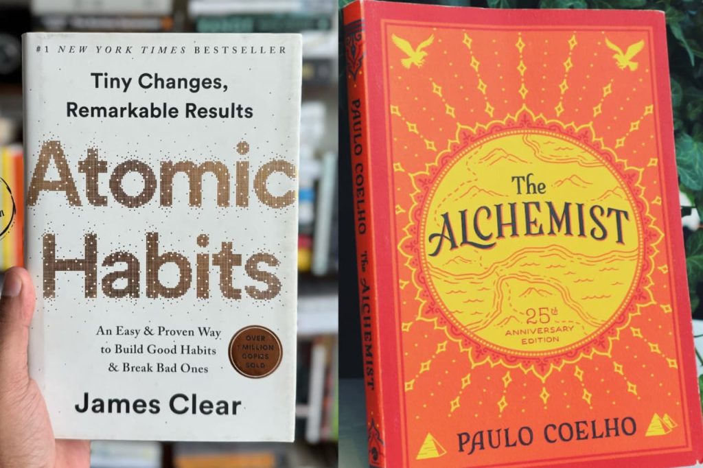 Atomic Habits & The Alchemist books