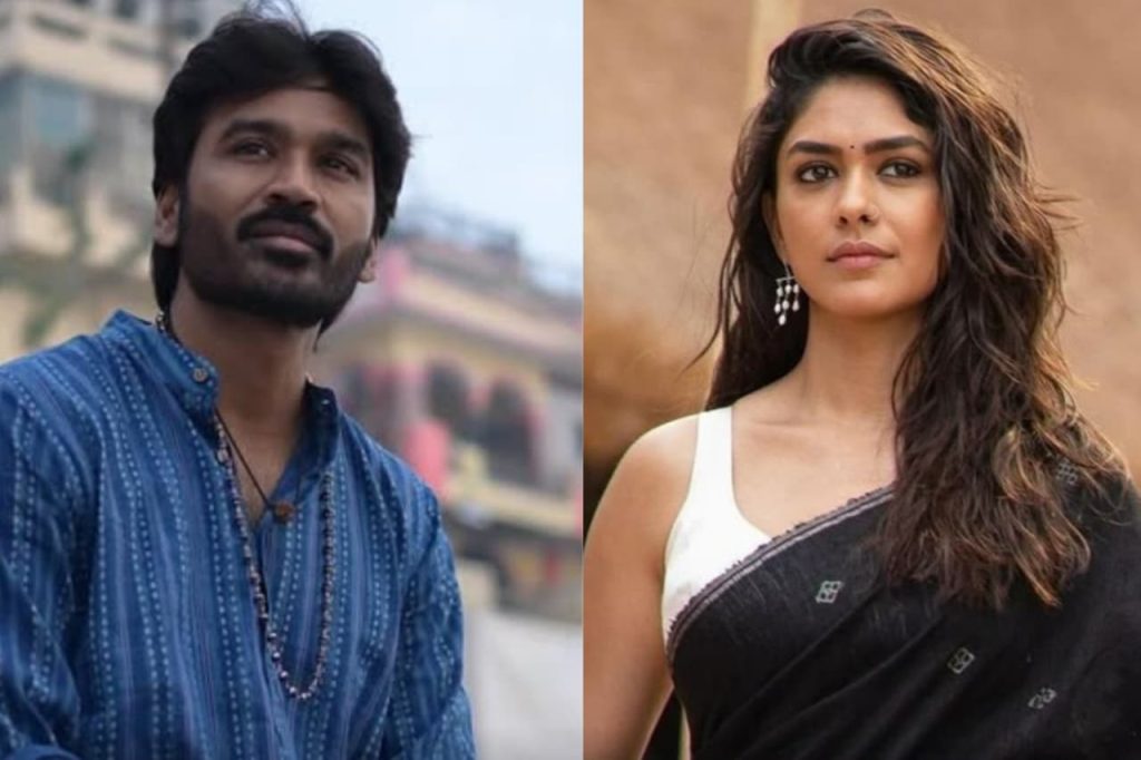 Mrunal Thakur and Dhanush