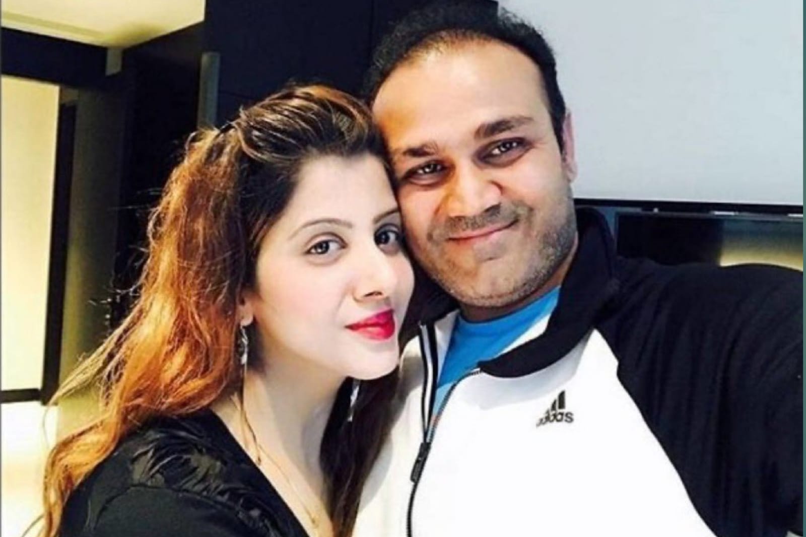 Virender Sehwag and Aarti Ahlawat